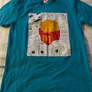 McDonald's Teal Crewneck T-Shirt with Red & Yellow Logo